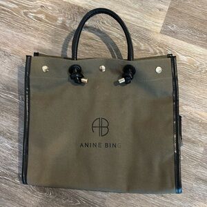 Never used Anine Bing Allison tote bag in olive